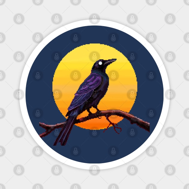 Soulless Crow Magnet by The Ataraxian Factory